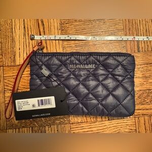MZ Wallace Dawn/Orange Quilted Wristlet NWT